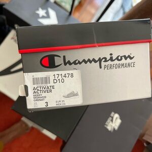 Purple champion sneakers. Size 3